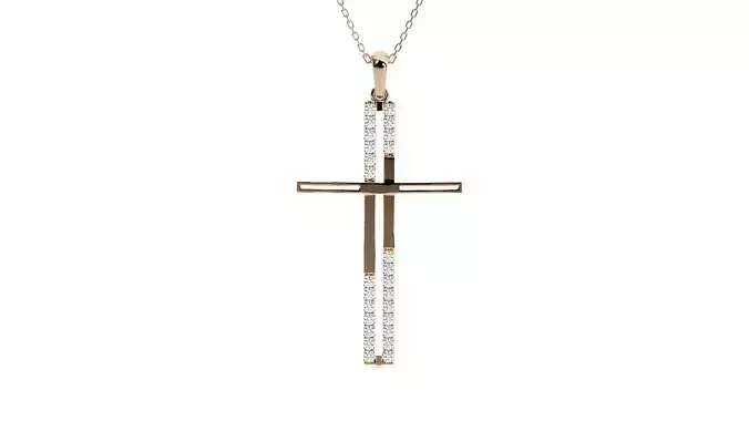 Jesus Holy Cross Pendant 3dm stl renders details 3D print model