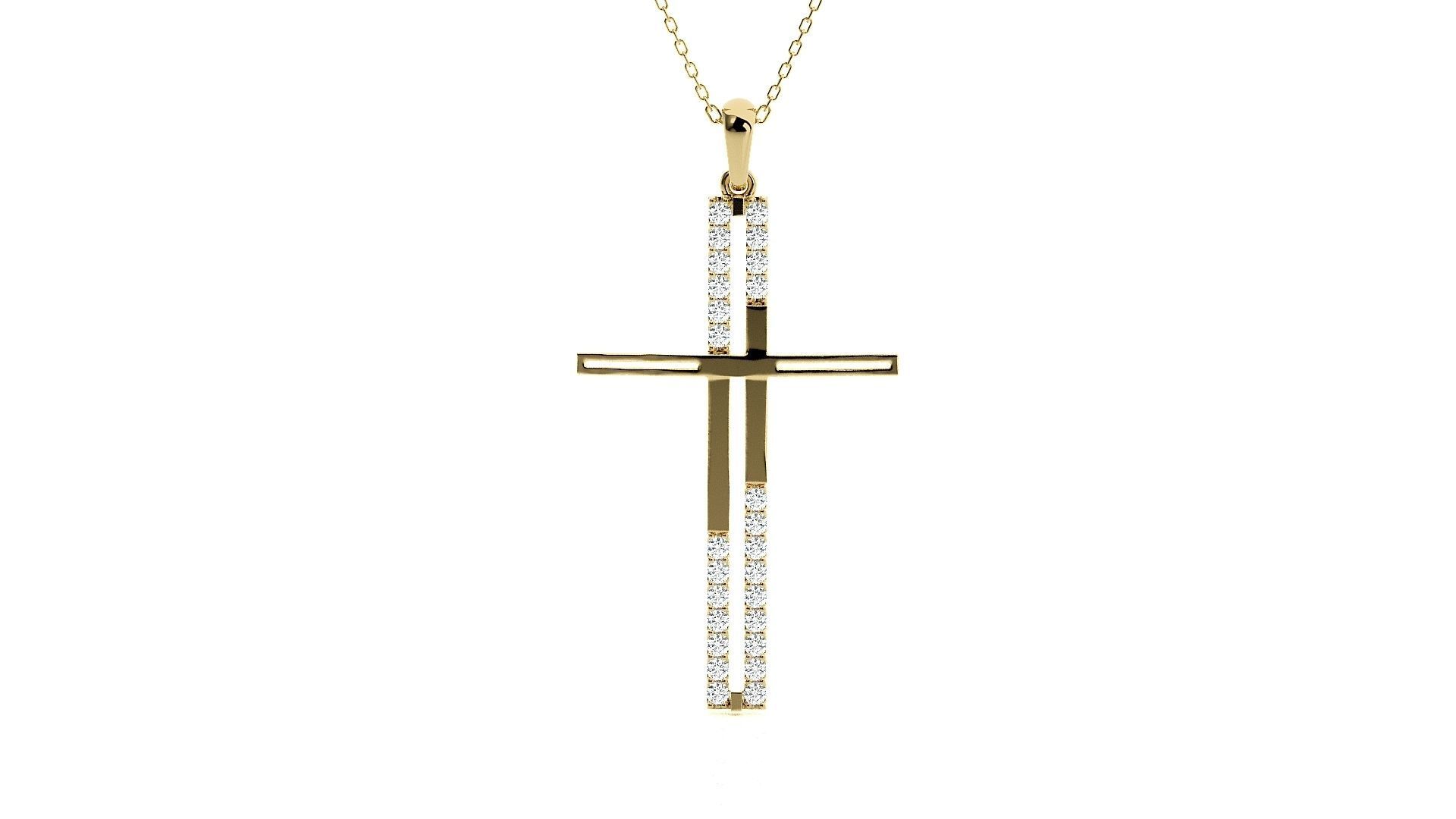 Jesus Holy Cross Pendant 3dm stl renders details 3D print model_9