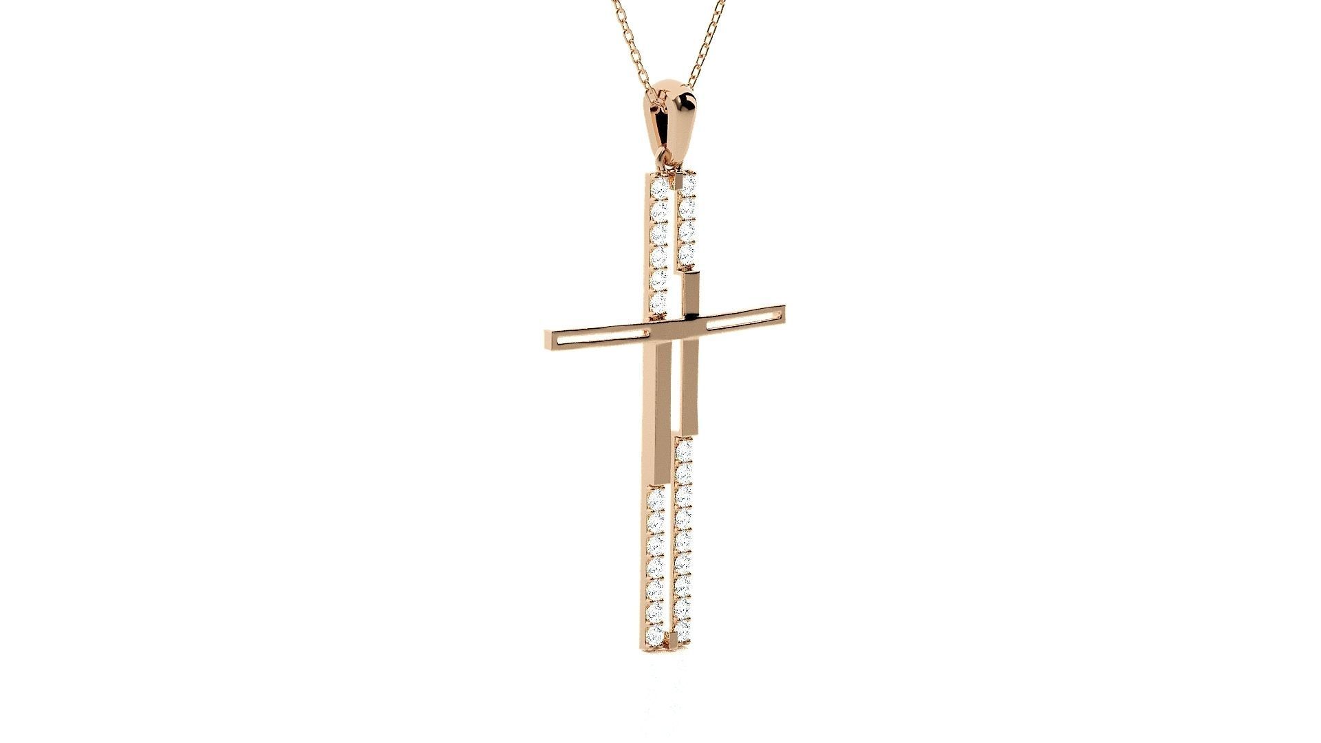 Jesus Holy Cross Pendant 3dm stl renders details 3D print model_1