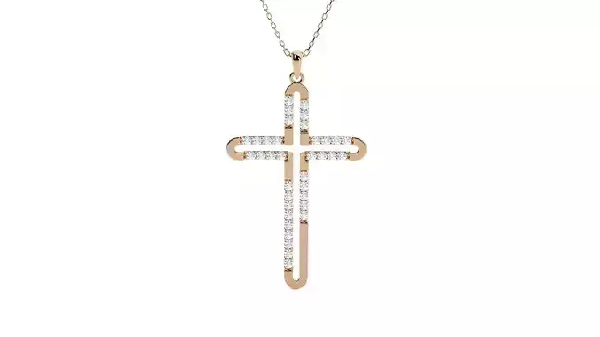 Jesus Holy Cross Pendant 3dm stl renders details 3D print model