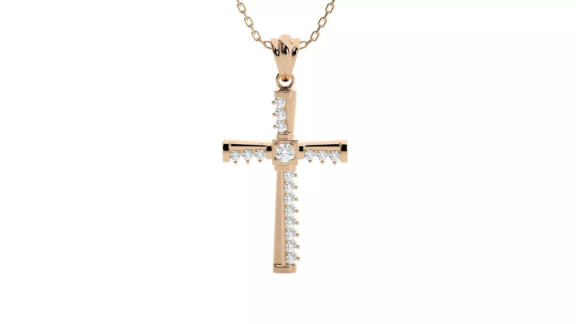 Jesus Holy Cross Pendant 3dm stl renders details 3D print model_0