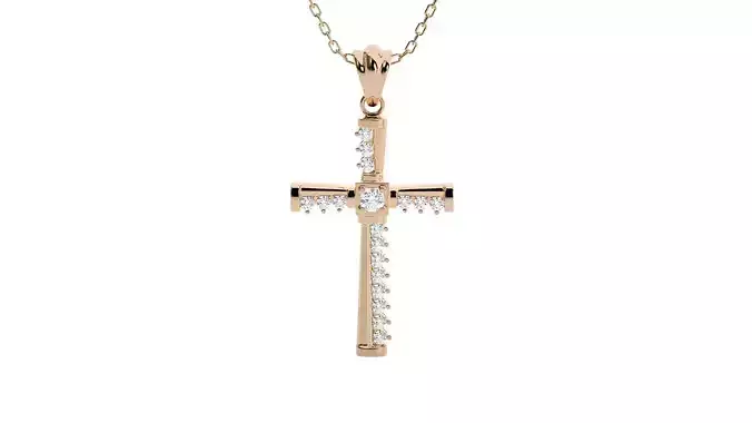 Jesus Holy Cross Pendant 3dm stl renders details 3D print model