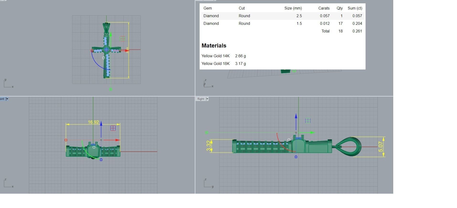 Jesus Holy Cross Pendant 3dm stl renders details 3D print model_4