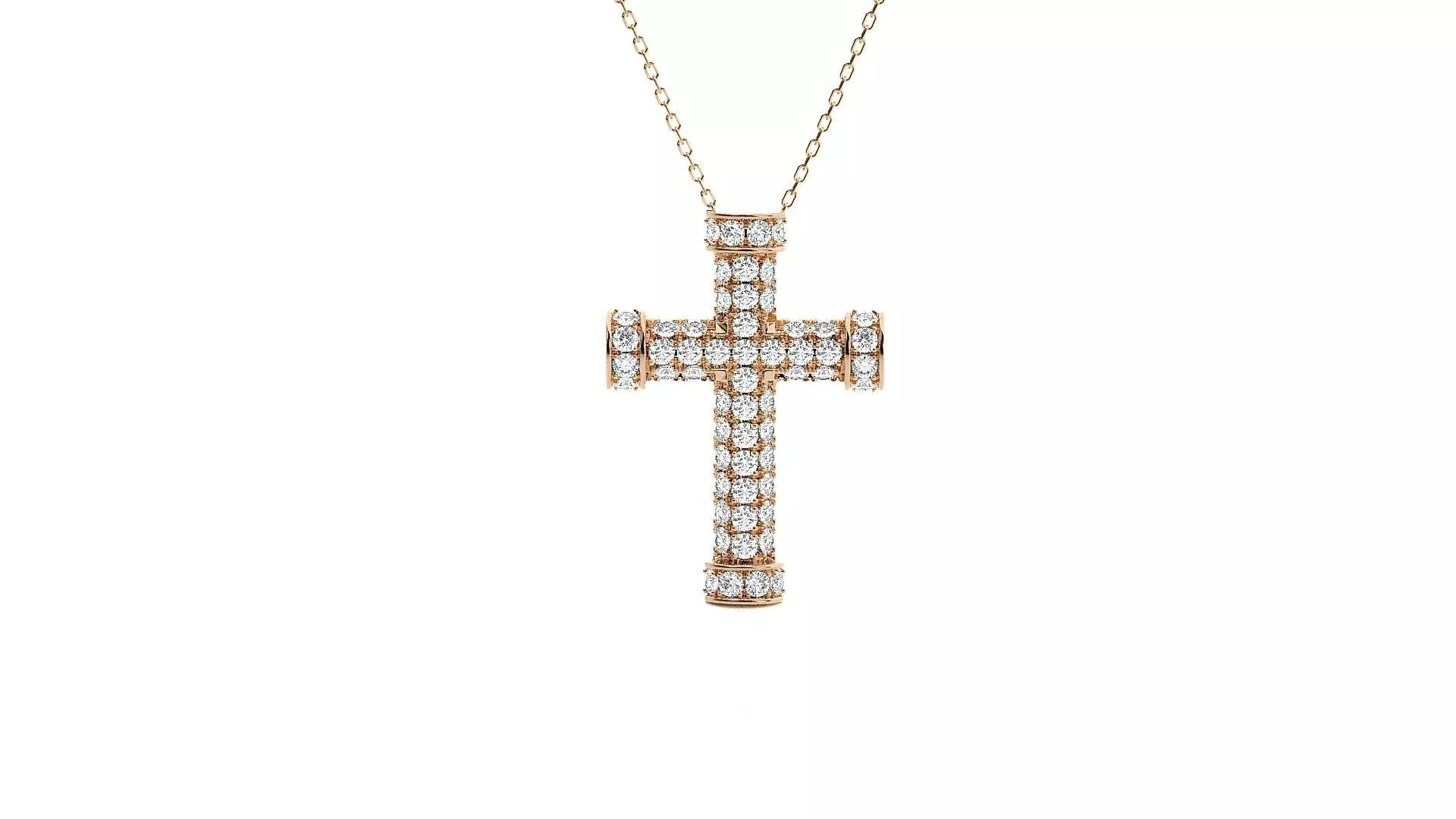 Jesus Holy Cross Pendant 3dm stl renders details 3D print model_0