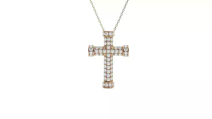 Jesus Holy Cross Pendant 3dm stl renders details 3D print model