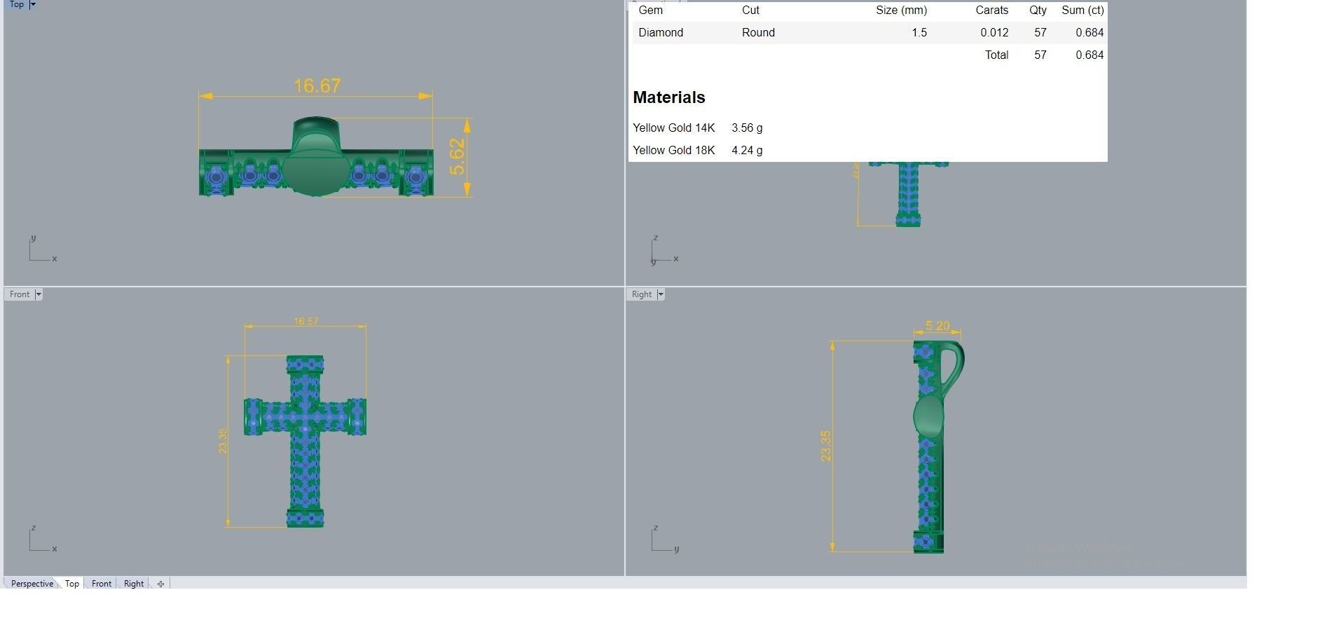 Jesus Holy Cross Pendant 3dm stl renders details 3D print model_3