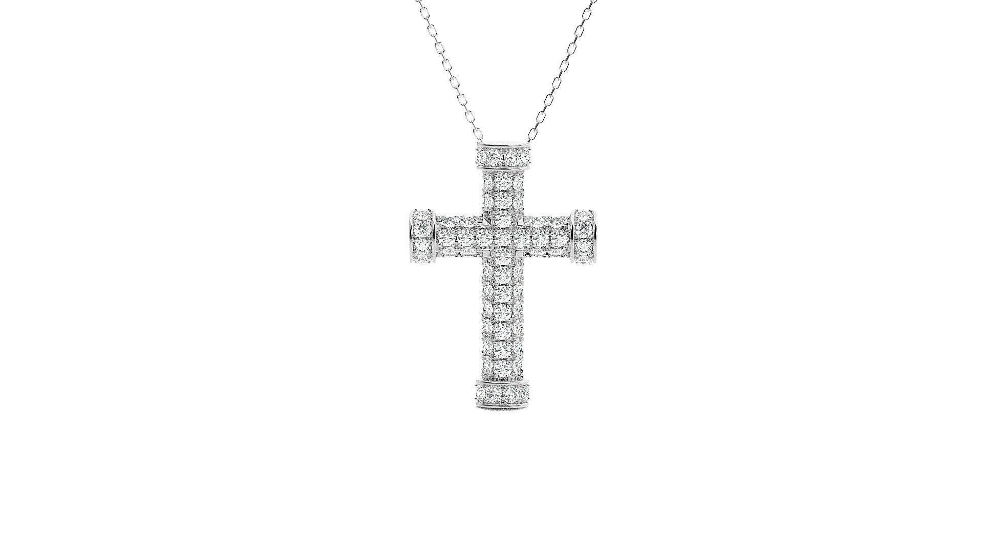 Jesus Holy Cross Pendant 3dm stl renders details 3D print model_5