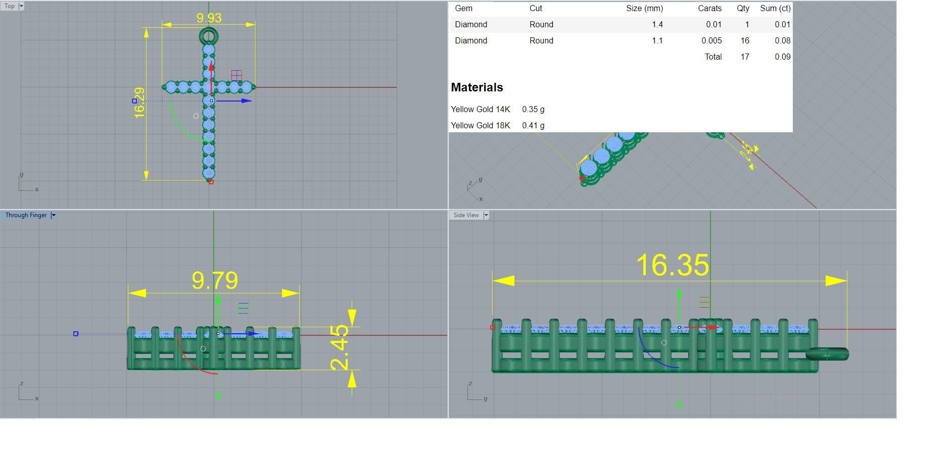 Jesus Holy Cross Pendant 3dm stl renders details 3D print model_3