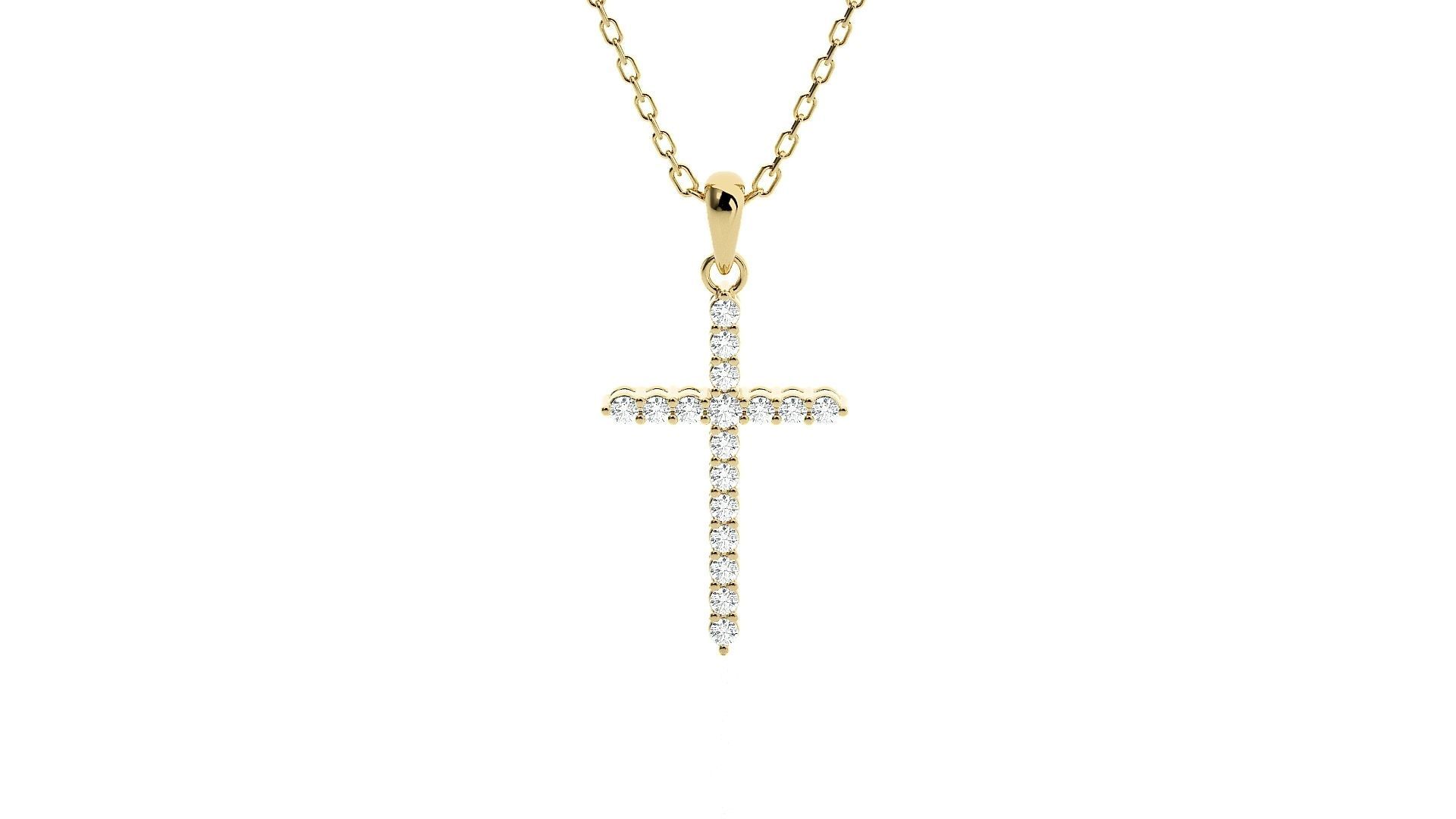 Jesus Holy Cross Pendant 3dm stl renders details 3D print model_9