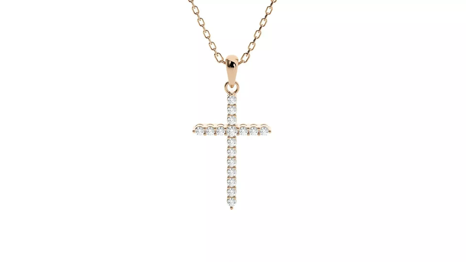 Jesus Holy Cross Pendant 3dm stl renders details 3D print model_0