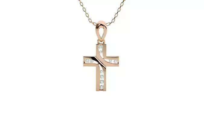 Jesus Holy Cross Pendant 3dm stl renders details 3D print model