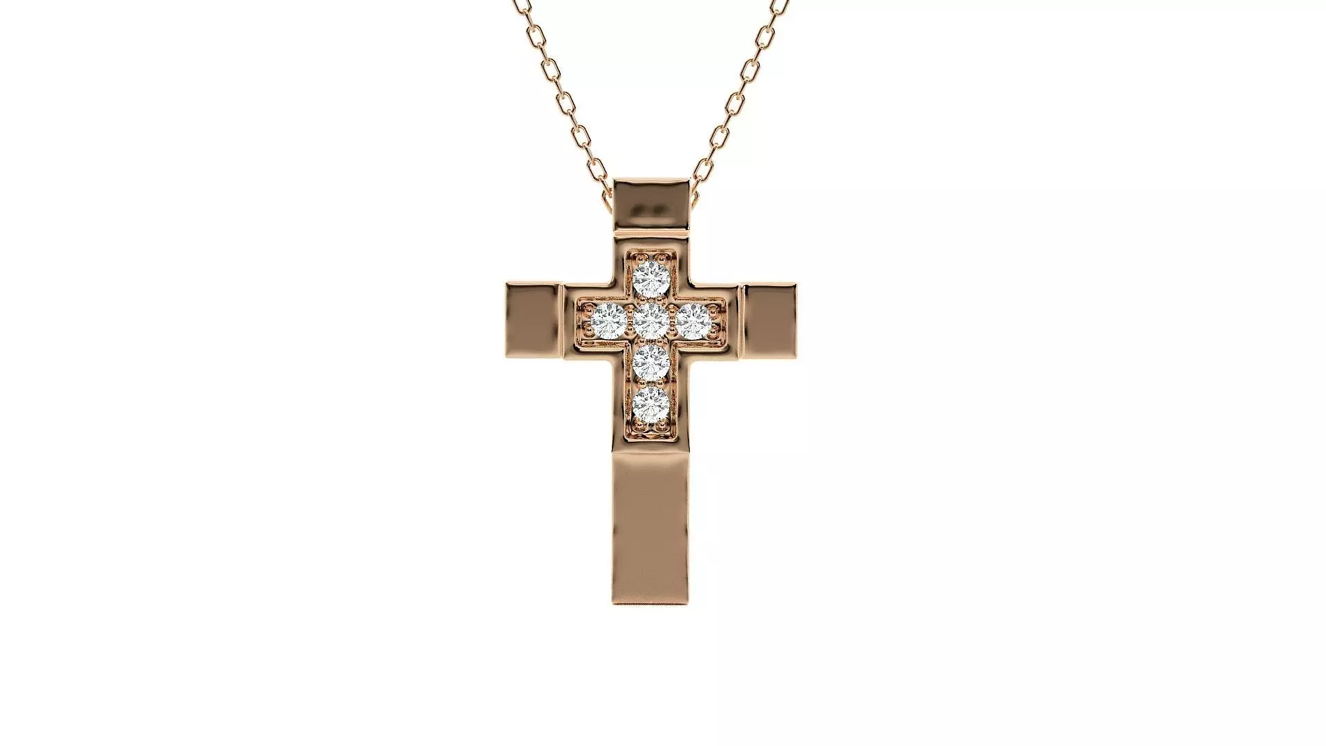 Jesus Holy Cross Pendant 3dm stl renders details 3D print model_0