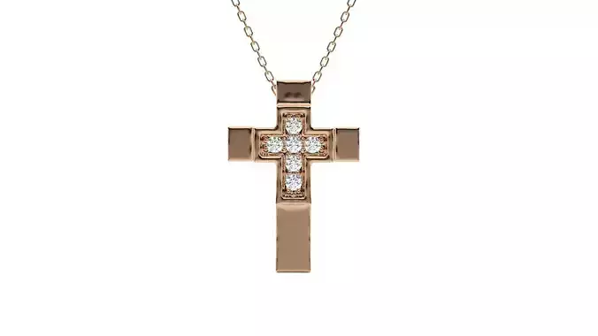 Jesus Holy Cross Pendant 3dm stl renders details 3D print model