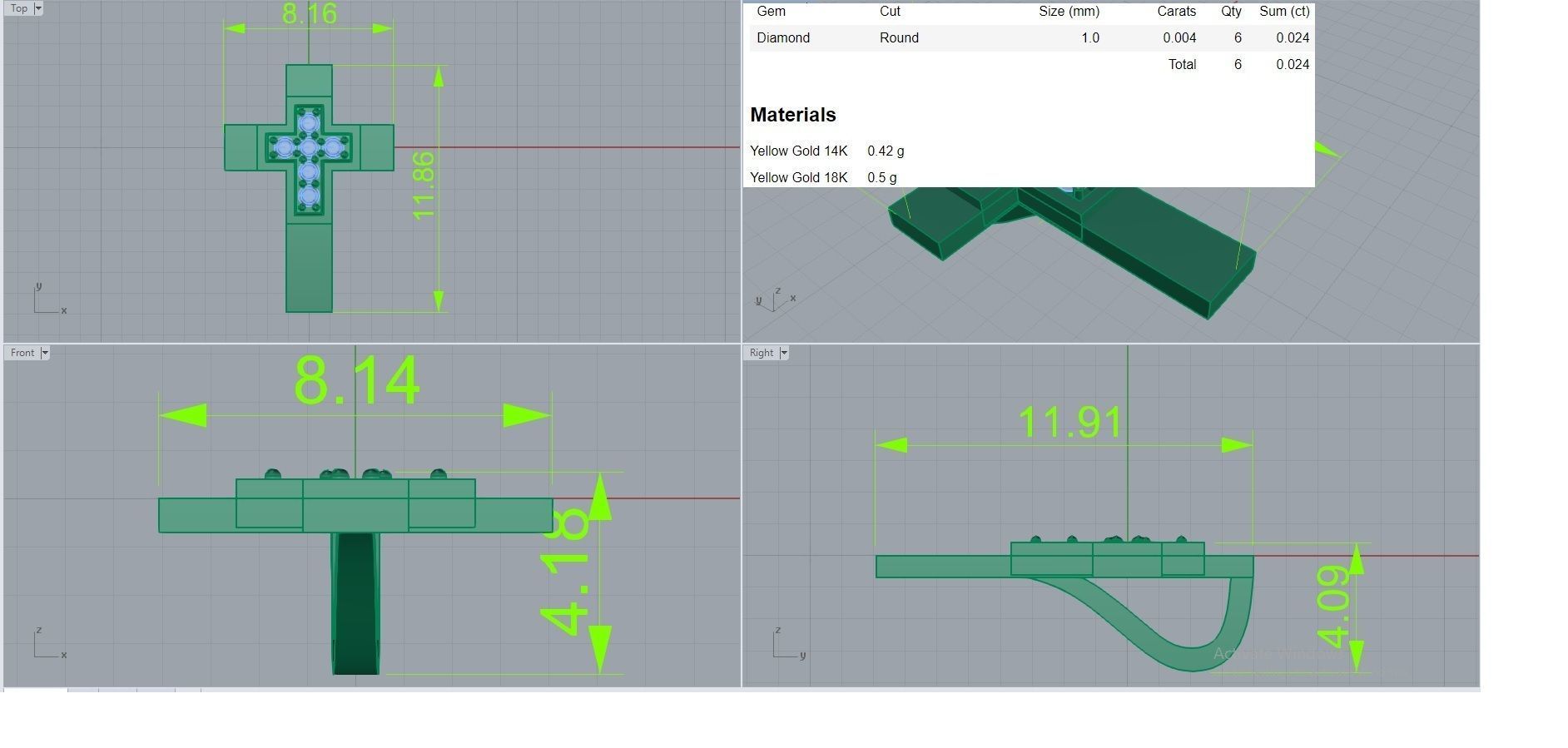 Jesus Holy Cross Pendant 3dm stl renders details 3D print model_3