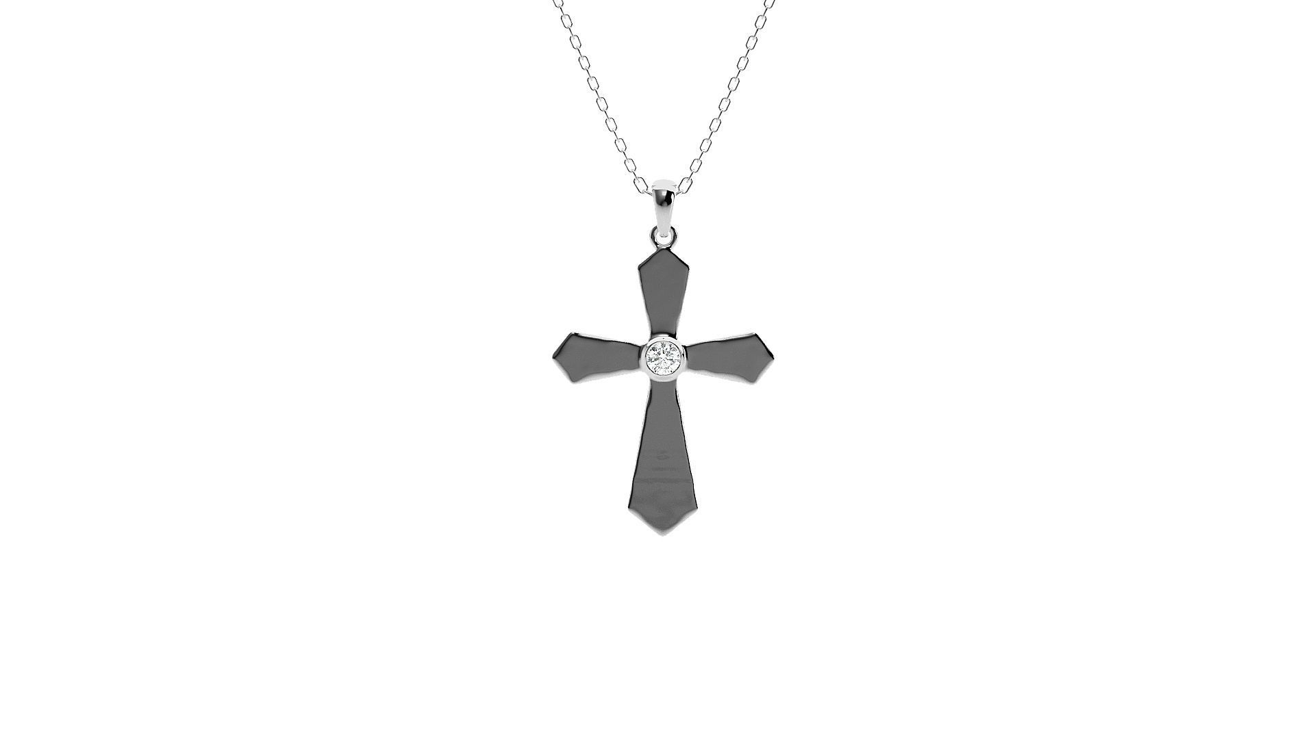 Jesus Holy Cross Pendant 3dm stl renders details 3D print model_5