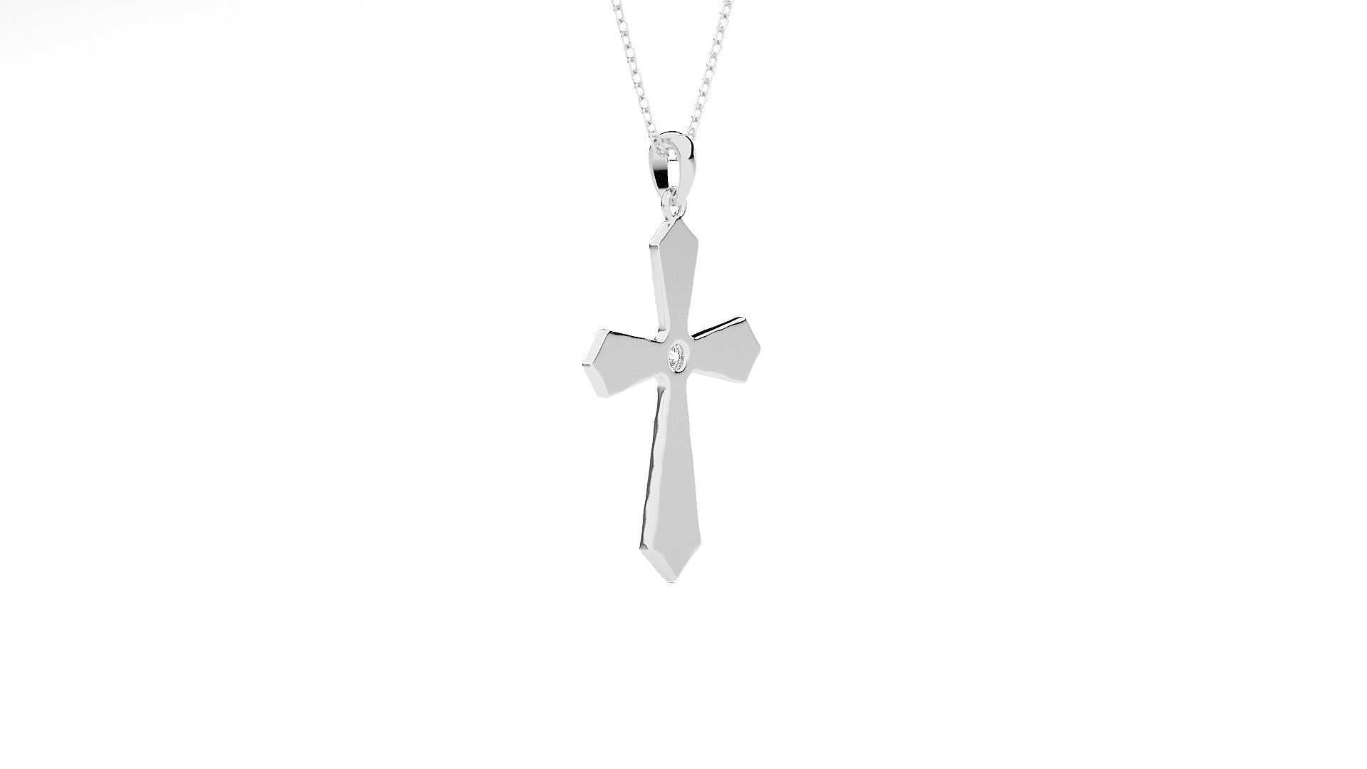 Jesus Holy Cross Pendant 3dm stl renders details 3D print model_8