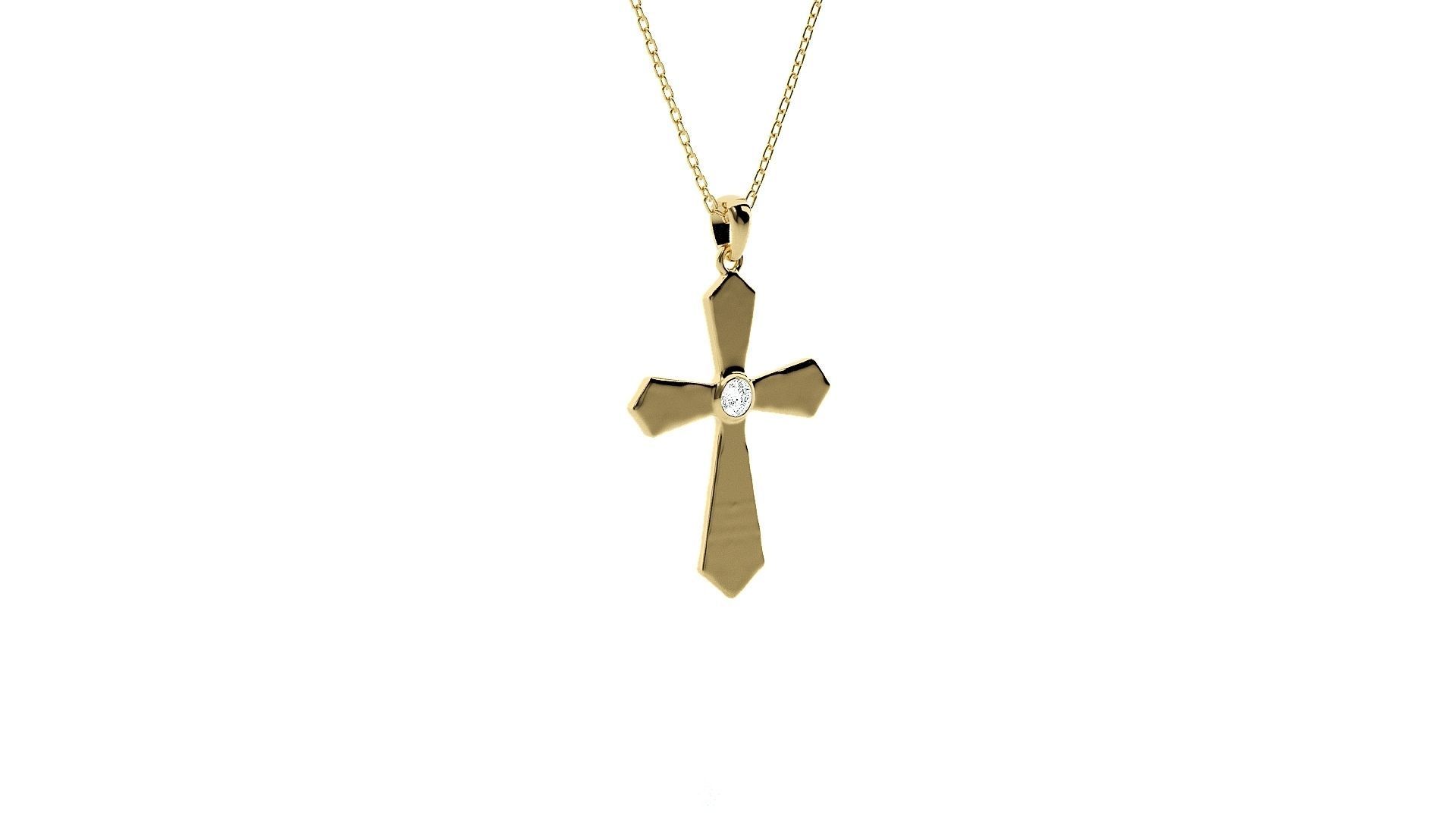 Jesus Holy Cross Pendant 3dm stl renders details 3D print model_10