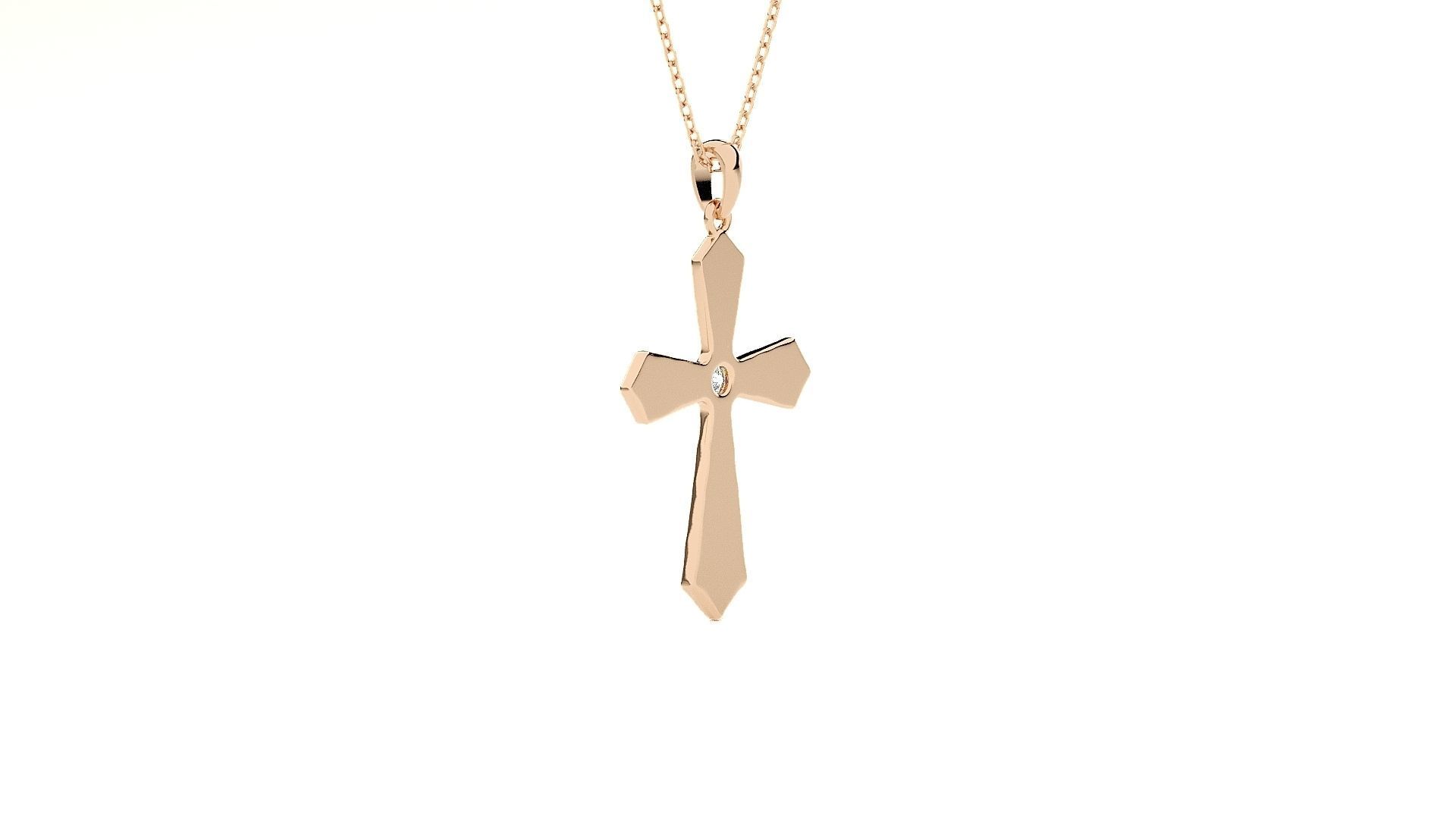 Jesus Holy Cross Pendant 3dm stl renders details 3D print model_4
