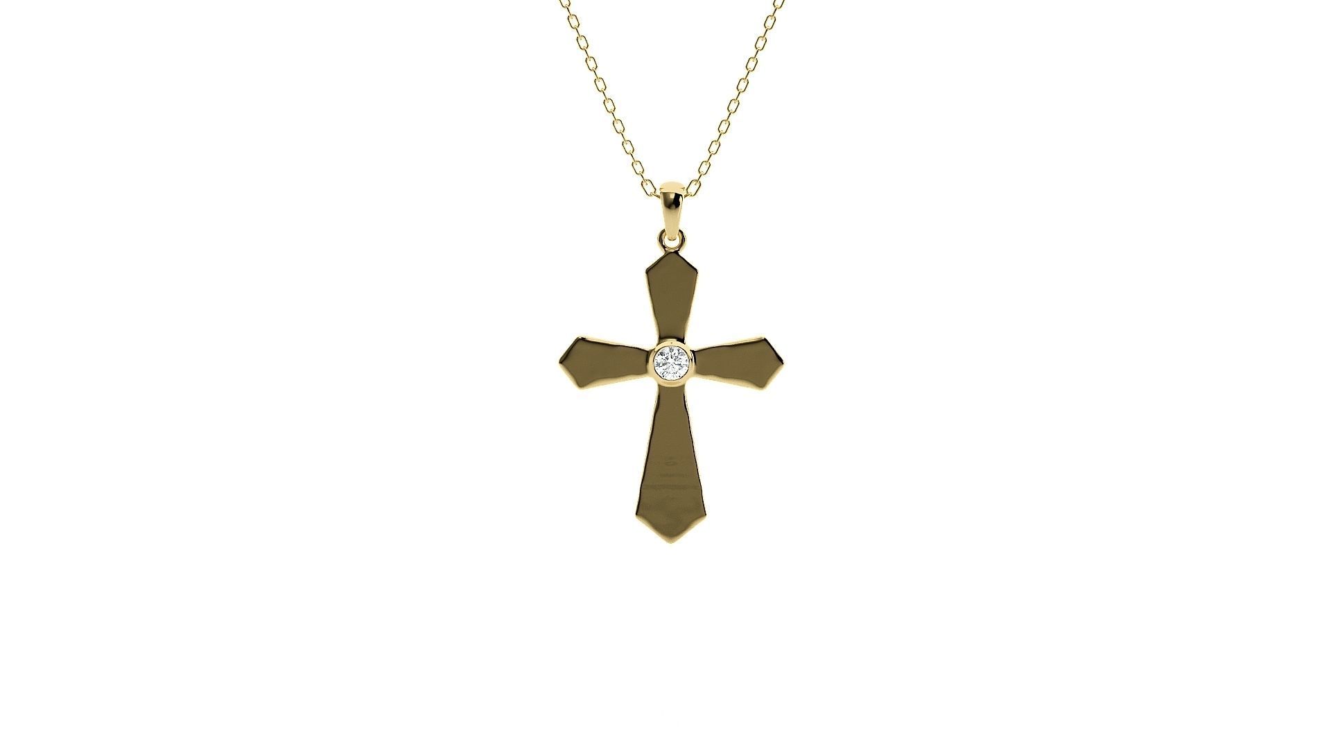 Jesus Holy Cross Pendant 3dm stl renders details 3D print model_9