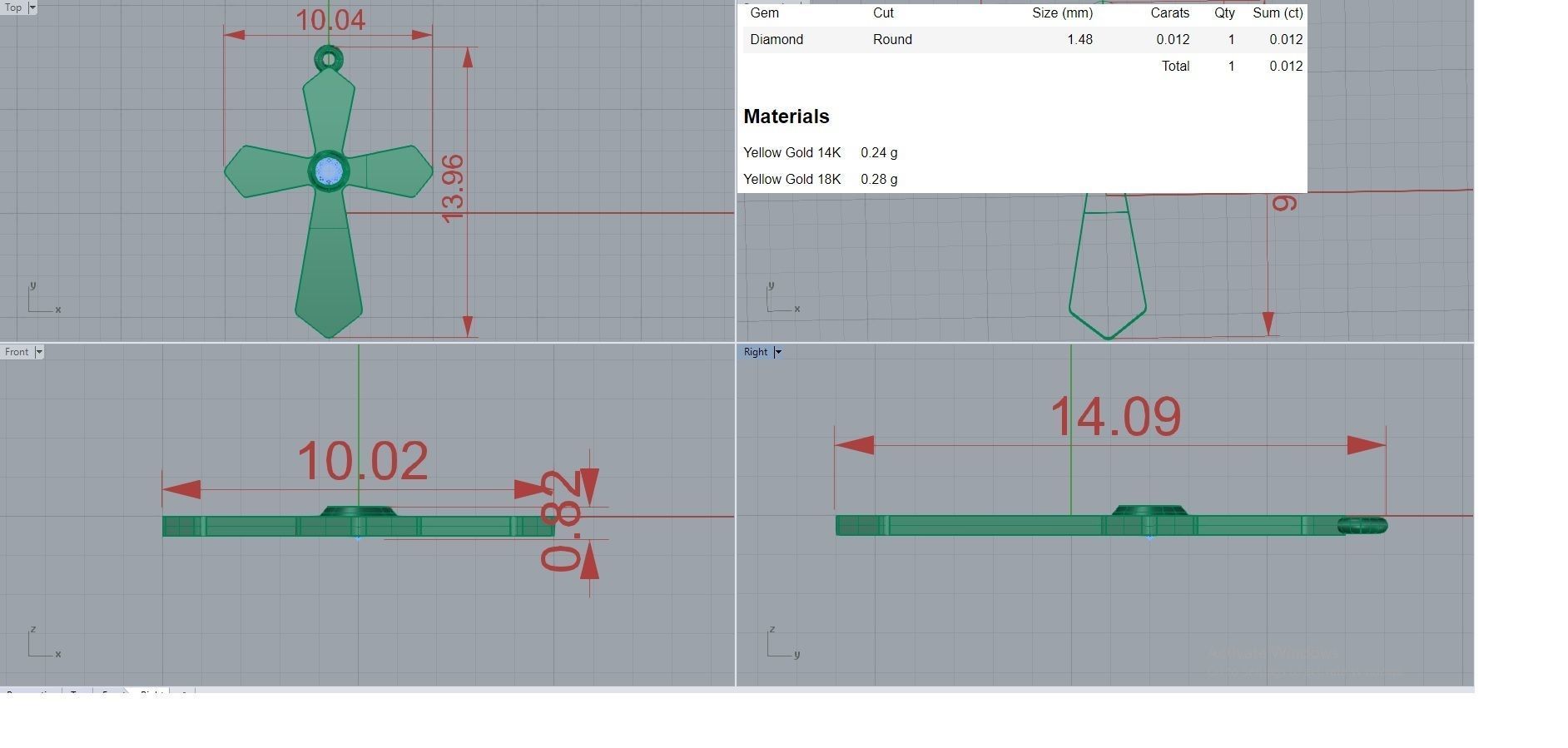 Jesus Holy Cross Pendant 3dm stl renders details 3D print model_3