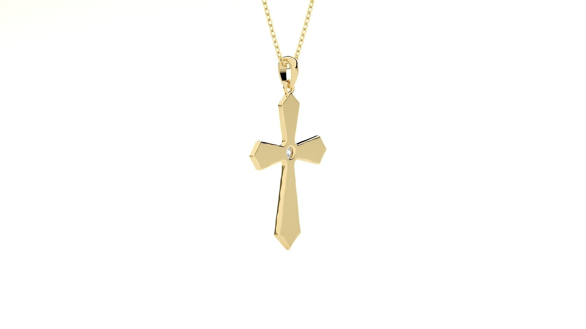 Jesus Holy Cross Pendant 3dm stl renders details 3D print model_12