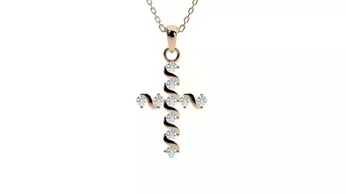 Jesus Holy Cross Pendant 3dm stl renders details 3D print model