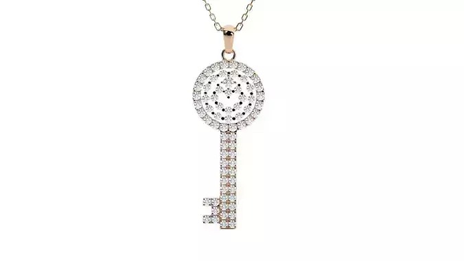 Diamond Keys Pendant 3dm stl renders details 3D print model