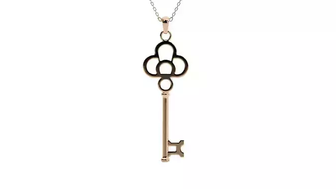 Cloudy Diamond Keys Pendant 3dm stl renders details 3D print model