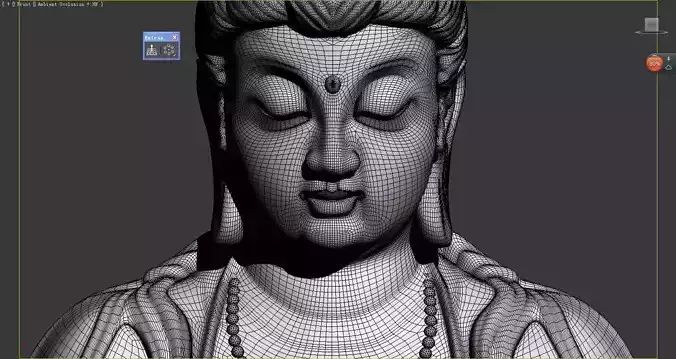 GUAN YIN Buddha 3D model