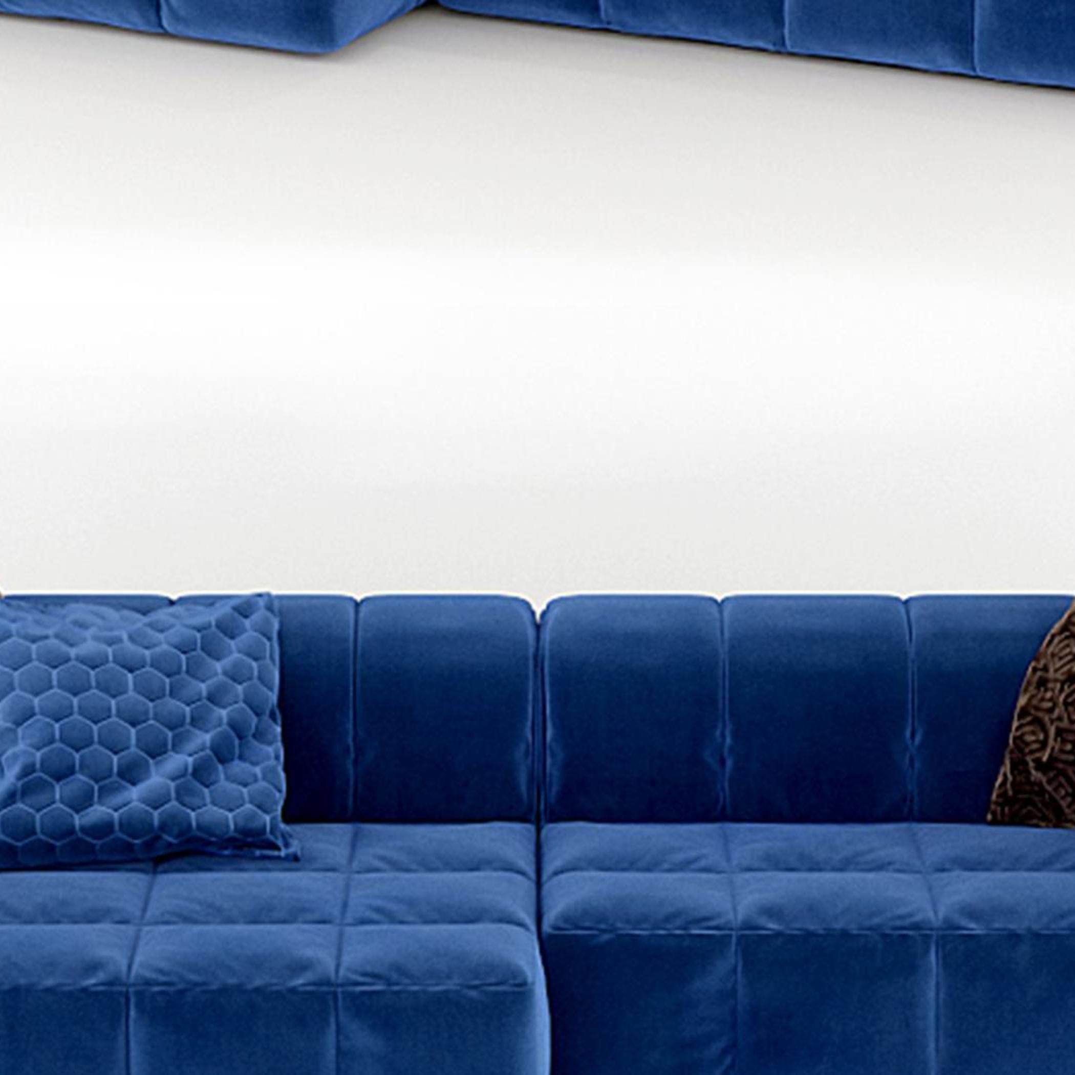 sofa Modern multi-person 3D model_1