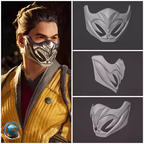 Scorpion mask from MK1 -  New Grandmaster 3D print model