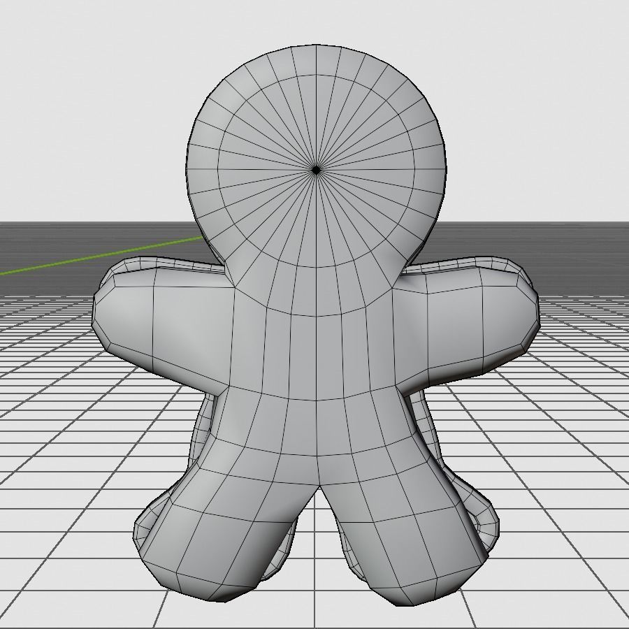 Gengerbread Low-poly 3D model_10