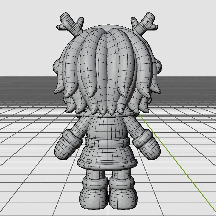 10 Characters Christmas and New Year Theme 3D Model Collection_18