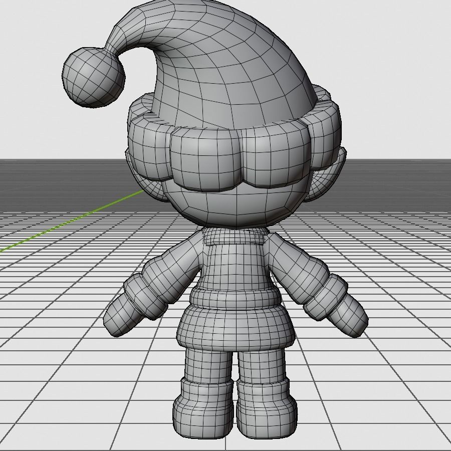 10 Characters Christmas and New Year Theme 3D Model Collection_20