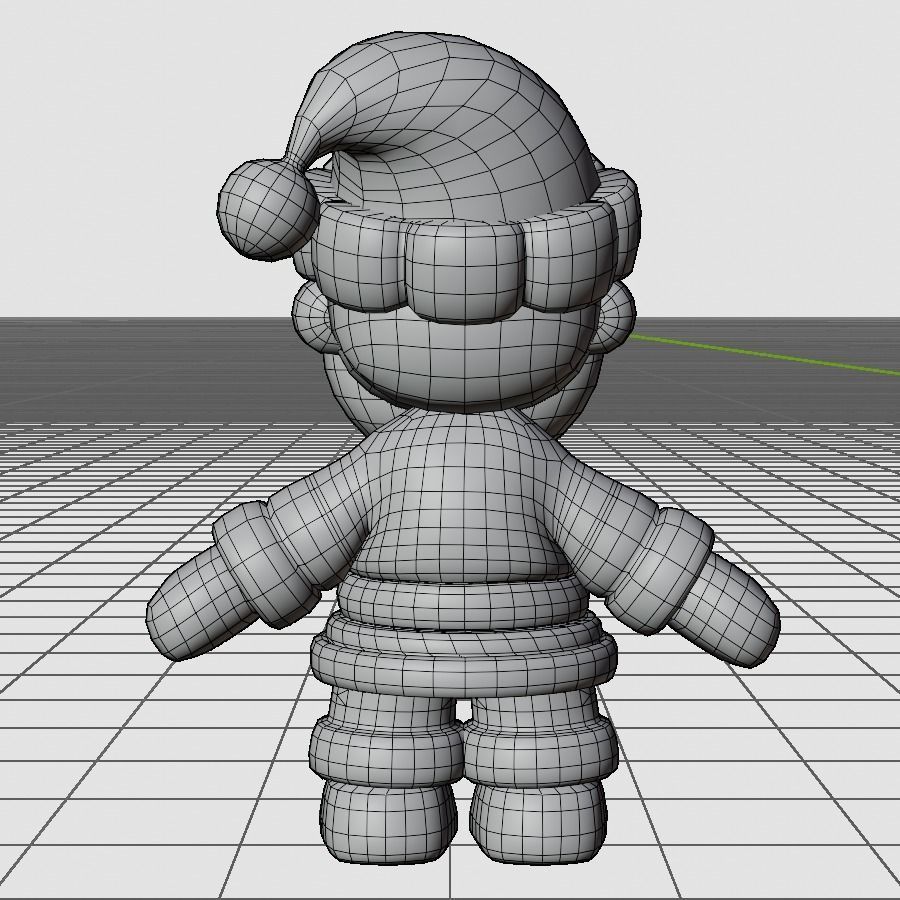 10 Characters Christmas and New Year Theme 3D Model Collection_12