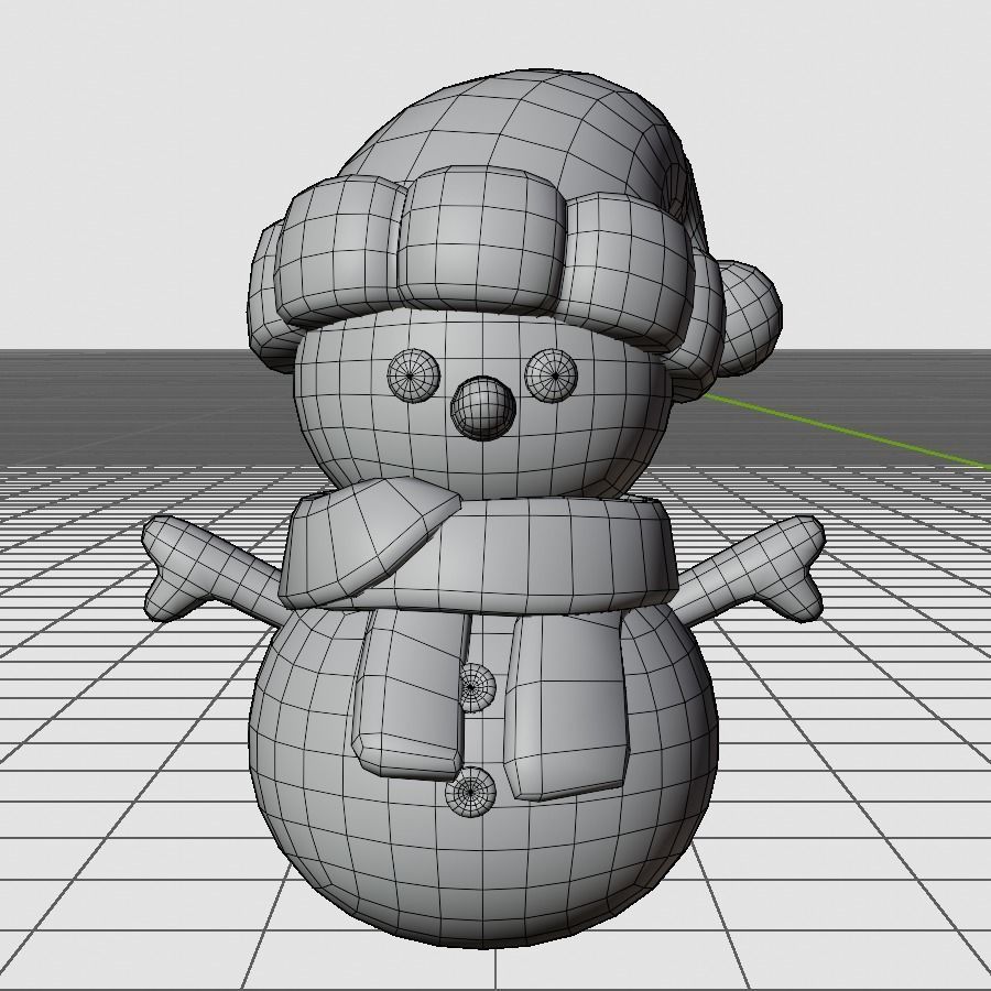 10 Characters Christmas and New Year Theme 3D Model Collection_23