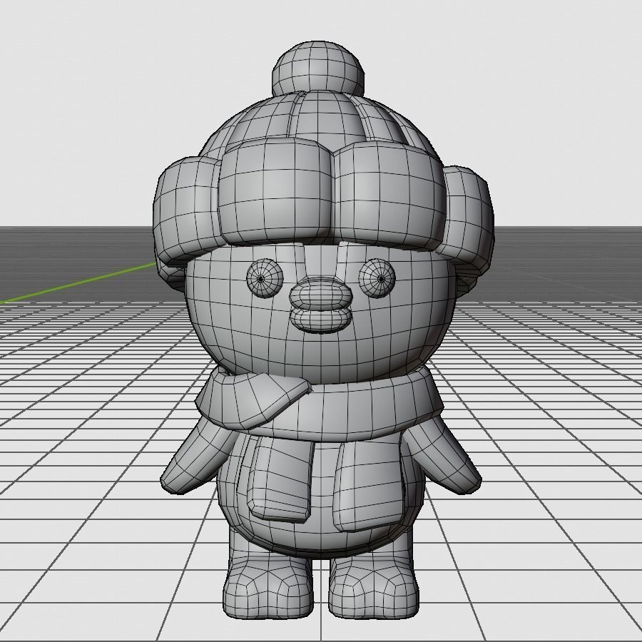 10 Characters Christmas and New Year Theme 3D Model Collection_25