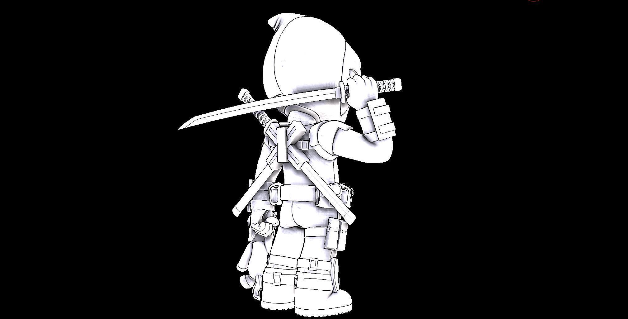 Deadpool Ryan Reynolds X-MEN 3D print model_13