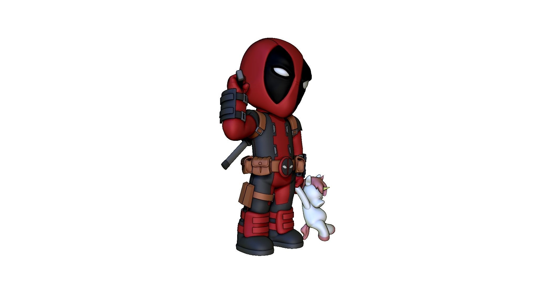 Deadpool Ryan Reynolds X-MEN 3D print model_6