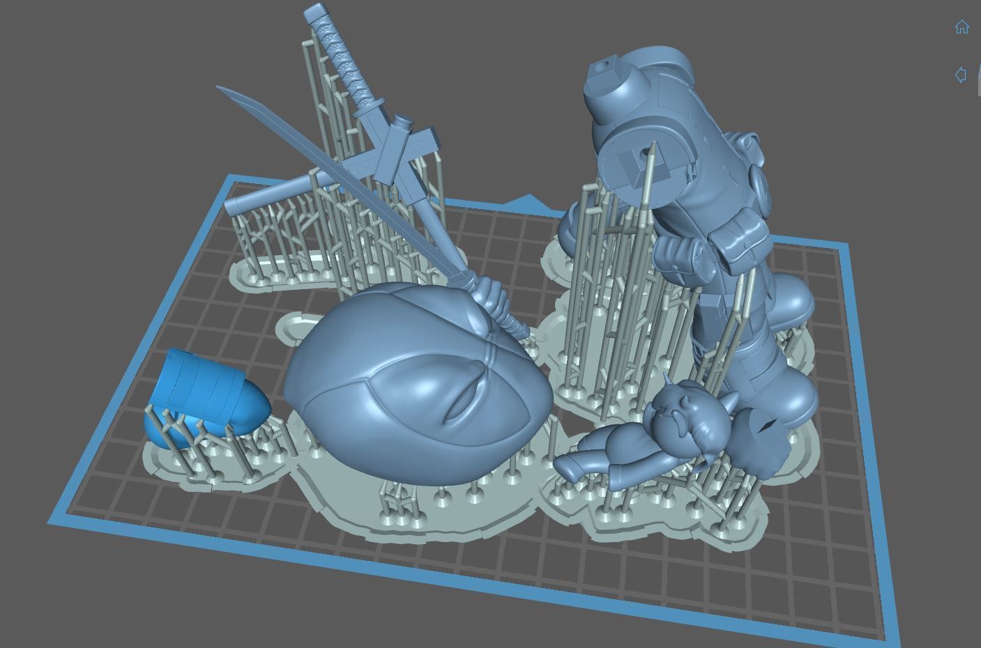 Deadpool Ryan Reynolds X-MEN 3D print model_24