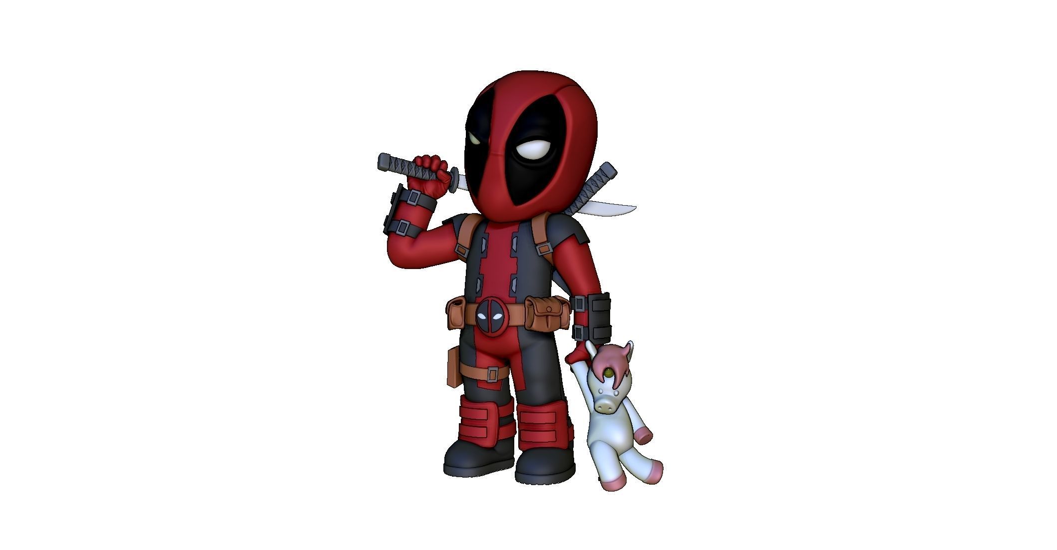 Deadpool Ryan Reynolds X-MEN 3D print model_7