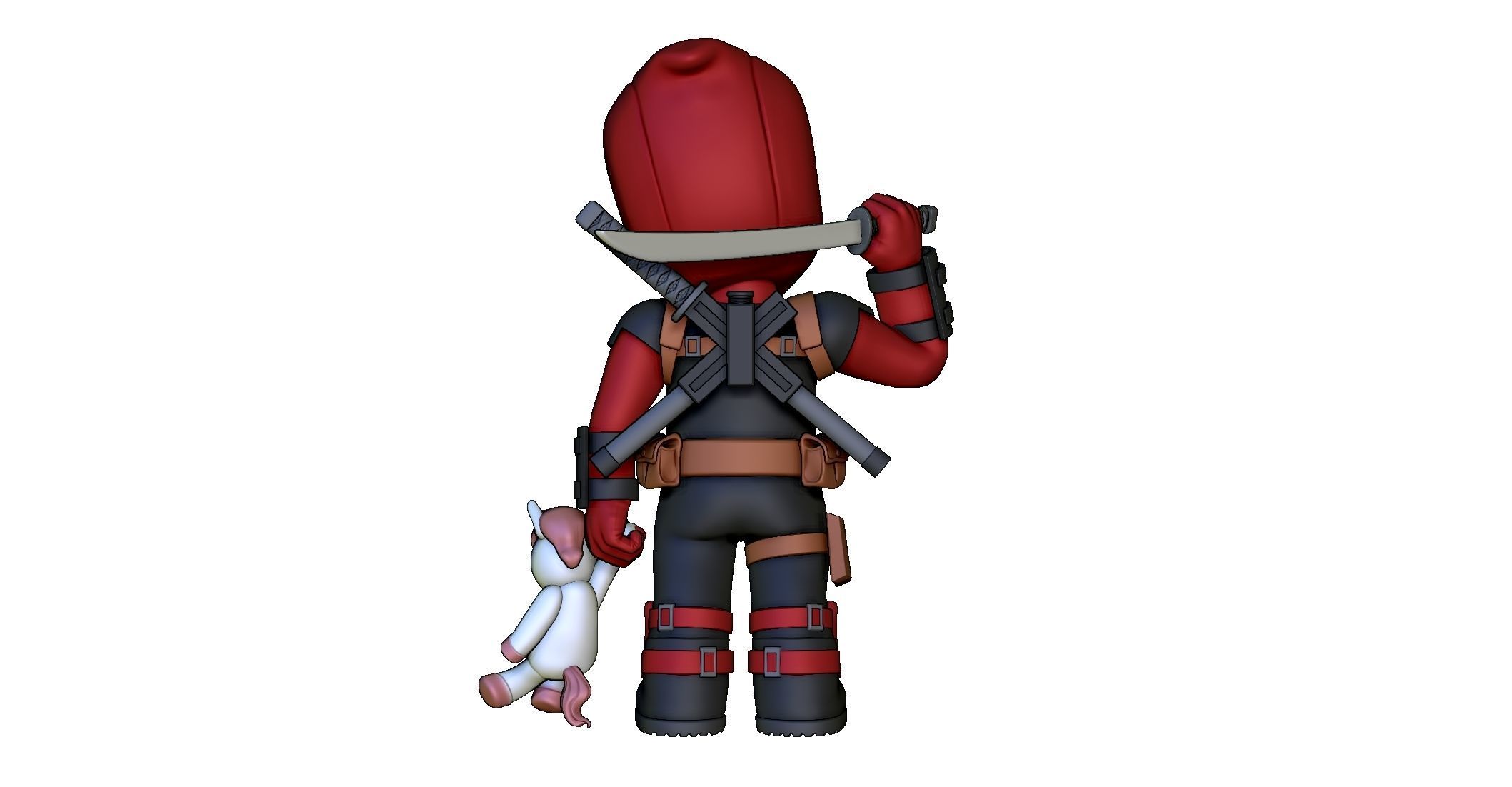 Deadpool Ryan Reynolds X-MEN 3D print model_5