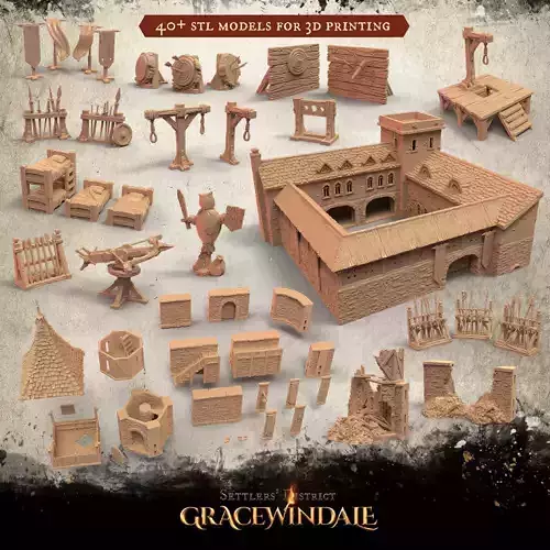 Gracewindale - Town Guard 3D Model Collection