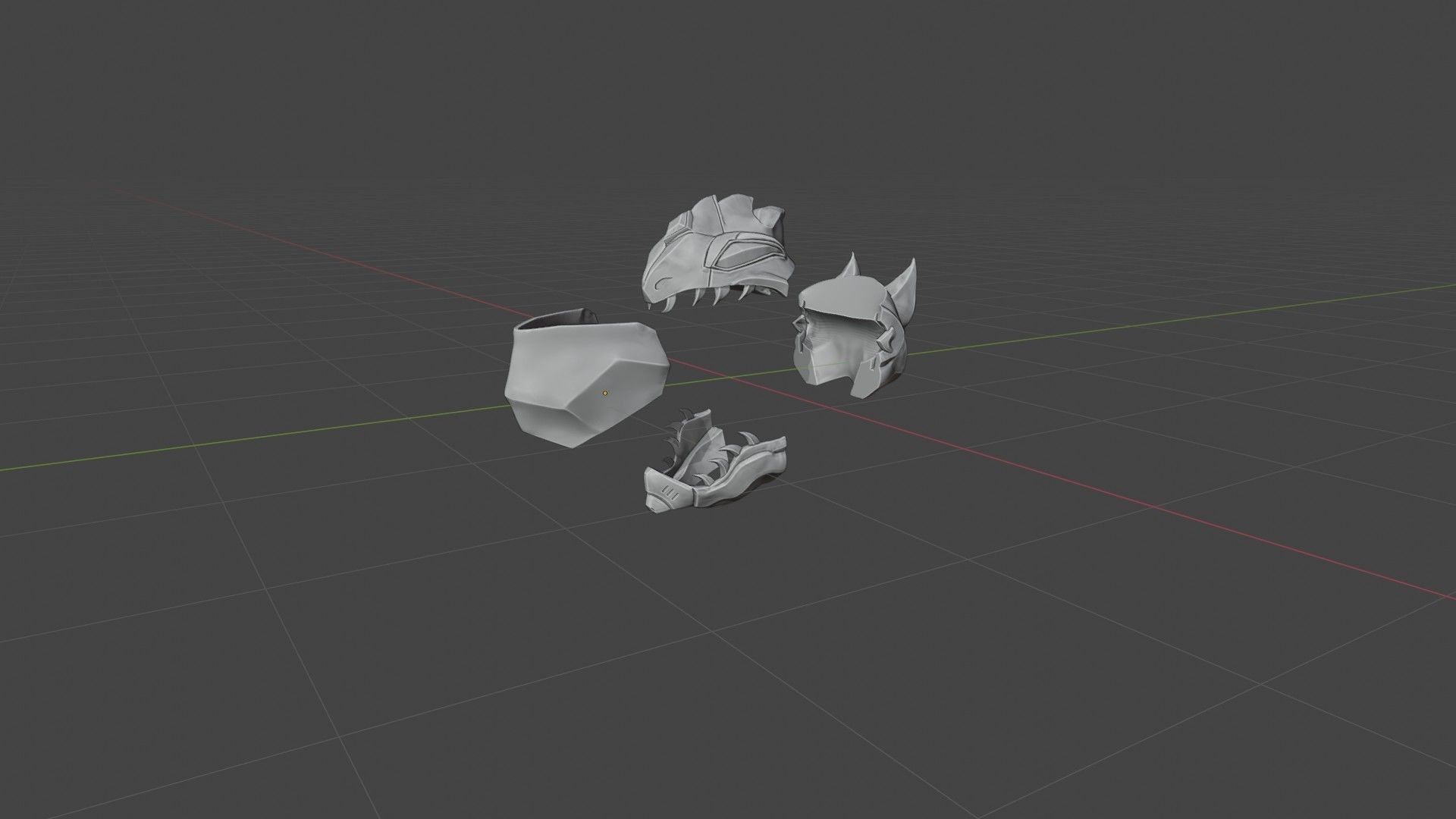 Legend of the White Dragon Power Ranger Helmet 3D print model_2