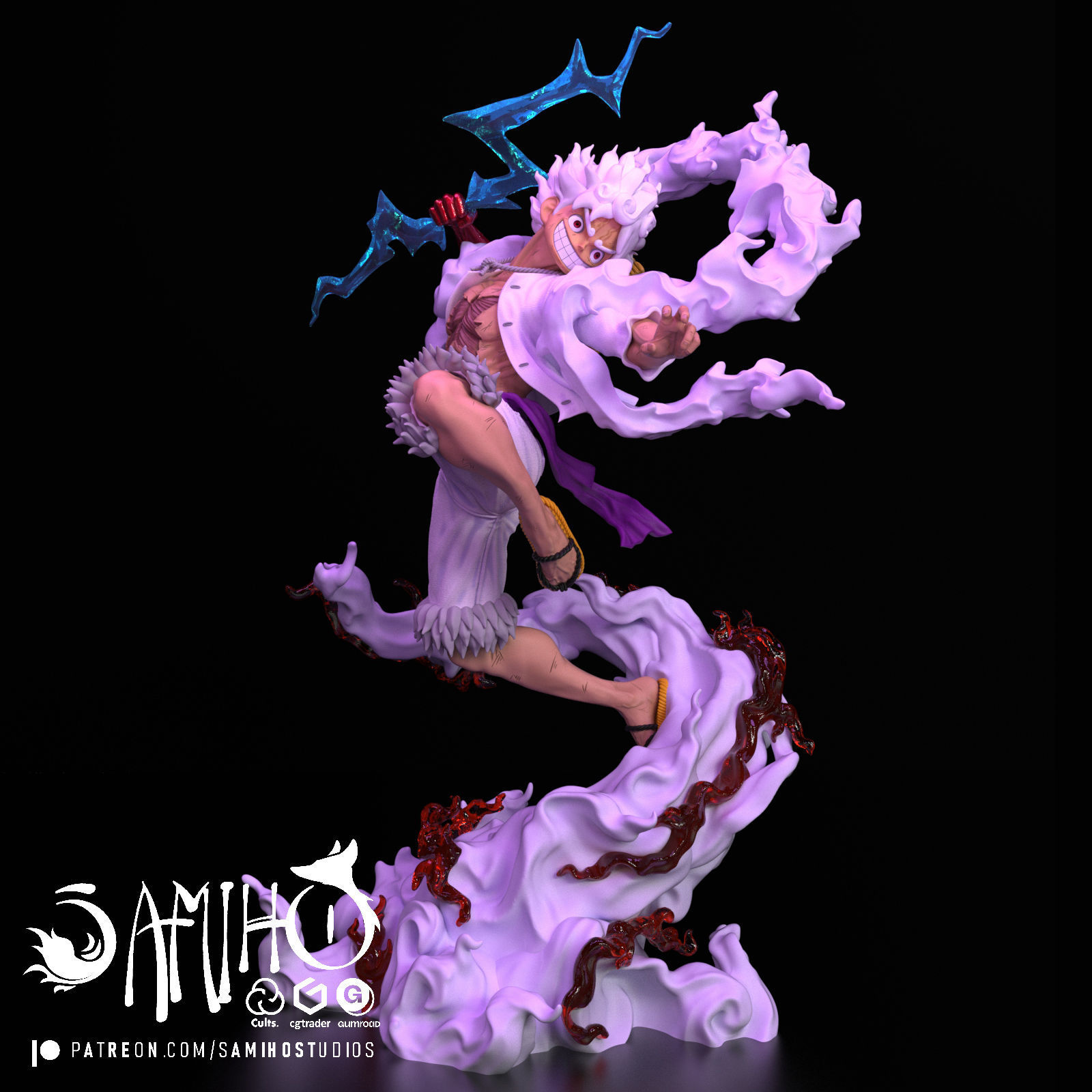 Samiho Studios - Nika Luffy - STLs ready for printing 3D print model_1