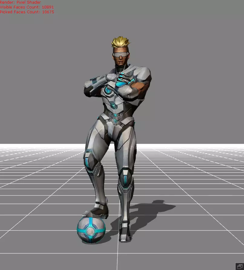 Bruno The Protector Low-poly 3D model_0