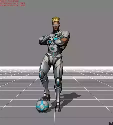 Bruno The Protector Low-poly 3D model Bruno The Protector Low-poly 3D model