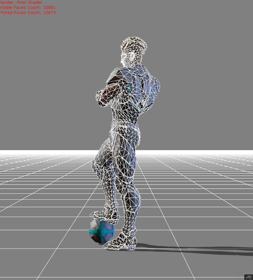 Bruno The Protector Low-poly 3D model_6