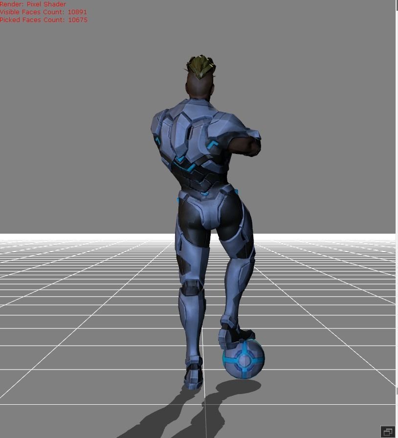 Bruno The Protector Low-poly 3D model_3