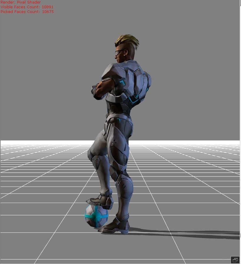 Bruno The Protector Low-poly 3D model_2